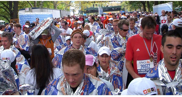 New York city Marathon - Tired, huddled Masses